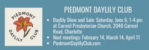Piedmont Daylily Club Dates
